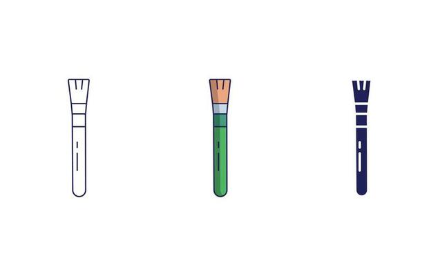 Brushes vector icon