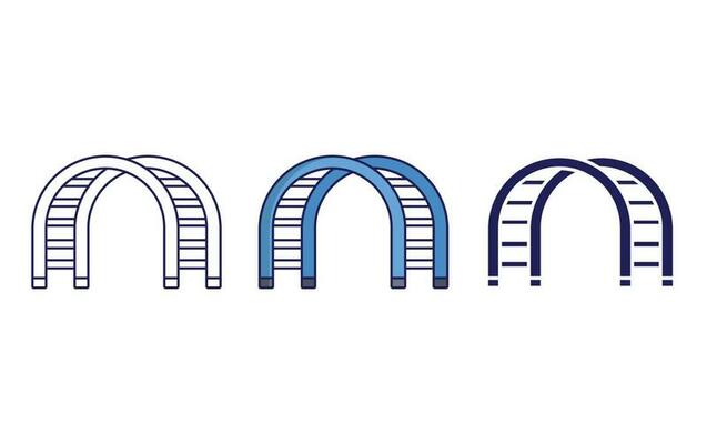 kids ladder vector icon