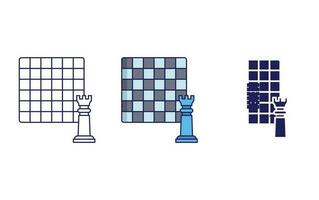 icono de vector de tablero de ajedrez