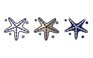 icono de vector de estrella de mar