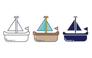 Sailboat vector icon