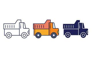 carrier truck vector icon