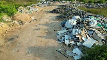 The illegal rubbish dump at outdoor video