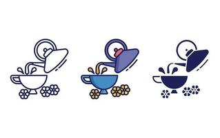 chamomile tea vector icon