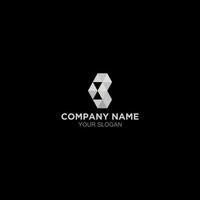 Triangle B Diamond Logo Design Vector