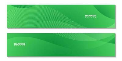a set of banners abstract green organic colorful background with lines. vector illustration.