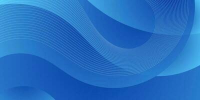 abstract blue wave gradient background vector