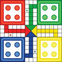 un sencillo ludo tablero juego vector