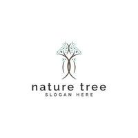 resumen naturaleza árbol logo diseño vector ilustración. minimalista árbol logo vector diseño modelo con moderno, maduro y juguetón estilos aislado en blanco antecedentes.