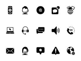 Simple vector icon on a theme contact us, online, live, operator