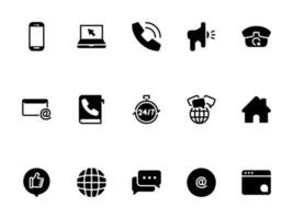 Simple vector icon on a theme contact us, mobile communication, Internet