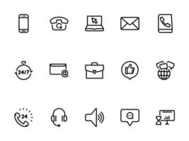 Simple vector icon on a theme contact us, feedback, message