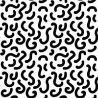 90s seamless pattern squiggle random vector