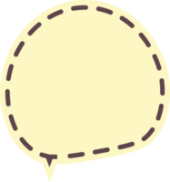 pastel speech bubble on transparent background . chat box or chat  square and doodle message or communication icon Cloud speaking for comics and minimal message dialog png