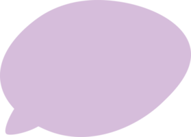 pastel speech bubble on transparent background . chat box or chat  square and doodle message or communication icon Cloud speaking for comics and minimal message dialog png