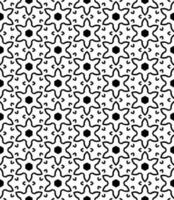 Black and white seamless abstract pattern. Background and backdrop. Grayscale ornamental design. vector