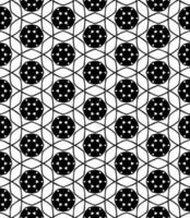 Black and white seamless abstract pattern. Background and backdrop. Grayscale ornamental design. vector