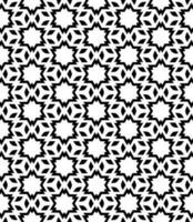 Black and white seamless abstract pattern. Background and backdrop. Grayscale ornamental design. vector