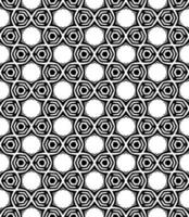 patrón abstracto sin costuras en blanco y negro. fondo y telón de fondo. diseño ornamental en escala de grises. vector