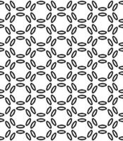 Black and white seamless abstract pattern. Background and backdrop. Grayscale ornamental design. vector