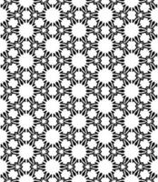 Black and white seamless abstract pattern. Background and backdrop. Grayscale ornamental design. vector