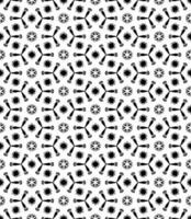 Black and white seamless abstract pattern. Background and backdrop. Grayscale ornamental design. vector