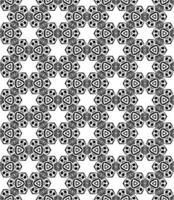 Black and white seamless abstract pattern. Background and backdrop. Grayscale ornamental design. vector