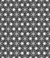 Black and white seamless abstract pattern. Background and backdrop. Grayscale ornamental design. vector