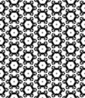 Black and white seamless abstract pattern. Background and backdrop. Grayscale ornamental design. vector