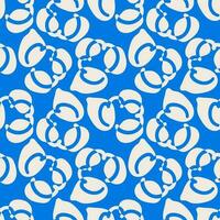 Seamless pattern with doodle clouds vector illustration