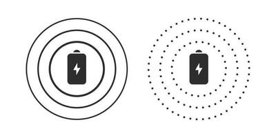 Wireless charger icons. Device charging icons. Phone charge simple illustration. Vector scalable graphics