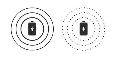 Wireless charger icons. Device charging icons. Phone charge simple illustration. Vector scalable graphics