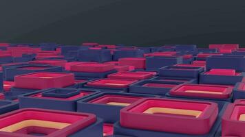 3d background abstract. Satisfying abstract animation.  Motion geometric cubes. 4k seamless looped video. video