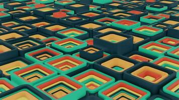 3d background abstract. Satisfying abstract animation.  Motion geometric cubes. 4k seamless looped video. video