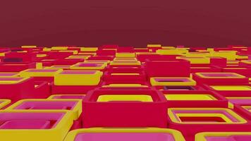 3d background abstract. Satisfying abstract animation.  Motion geometric cubes. 4k seamless looped video. video