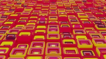 3d background abstract. Satisfying abstract animation.  Motion geometric cubes. 4k seamless looped video. video