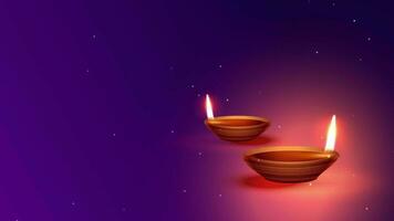 criativo diwali Projeto celebração com espaço para texto video