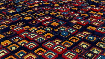 3d background abstract. Satisfying abstract animation.  Motion geometric cubes. 4k seamless looped video. video