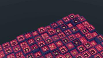 3d background abstract. Satisfying abstract animation.  Motion geometric cubes. 4k seamless looped video. video