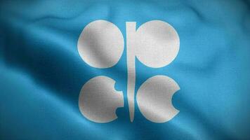 opec drapeau boucle Contexte 4k video