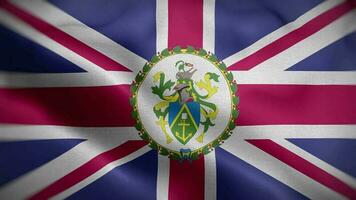 Pitcairn Islands Governor Flag Loop Background 4K video