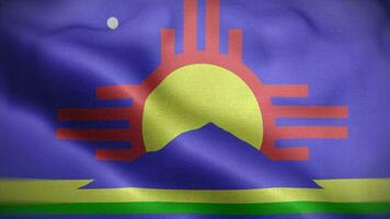 roswell Nouveau Mexique drapeau boucle Contexte 4k video