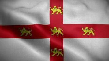 york Engeland uk vlag lus achtergrond 4k video