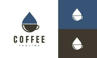 water cup logo vector