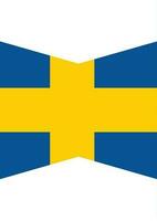 página diseño con sueco bandera, aislado antecedentes. vector