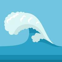 Big Wave, Isolated Background. vector