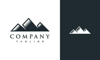 simple mountain logo vector