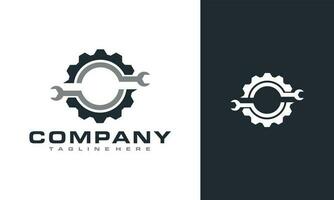 gear wrench logo vector