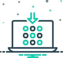 mix icon for inputs vector