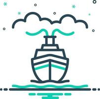 mix icon for ships vector